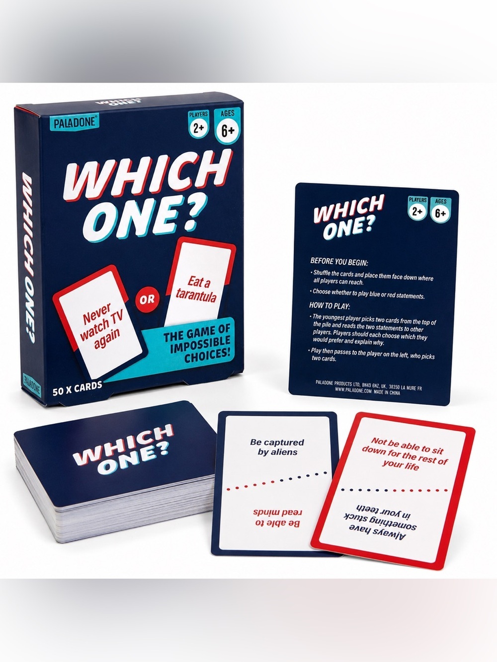 Paladone Which One? Impossible Choices Card Game Party Game 50 Cards